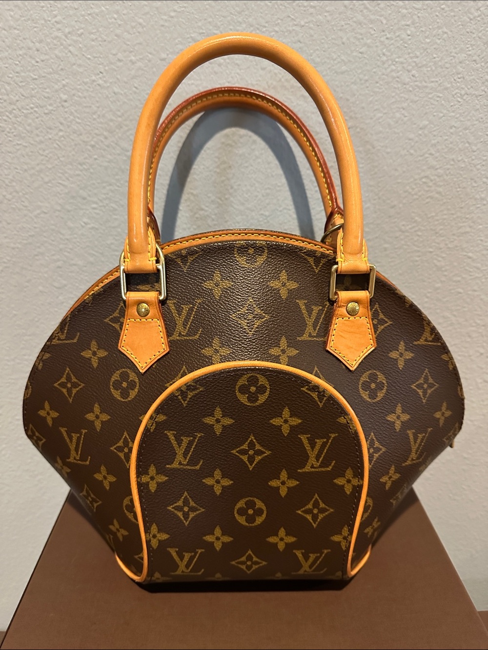 Louis Vuitton Brown & Tan Monogram Mini Dome Satchel